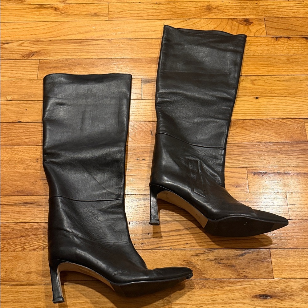 Stuart Weitzman Black Heeled Boots